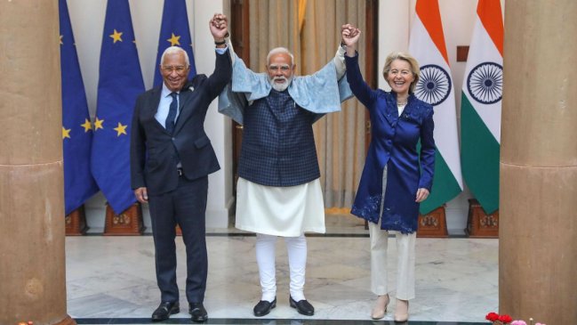 India y la Unión Europea cierran un acuerdo comercial tras 18 años de negociaciones