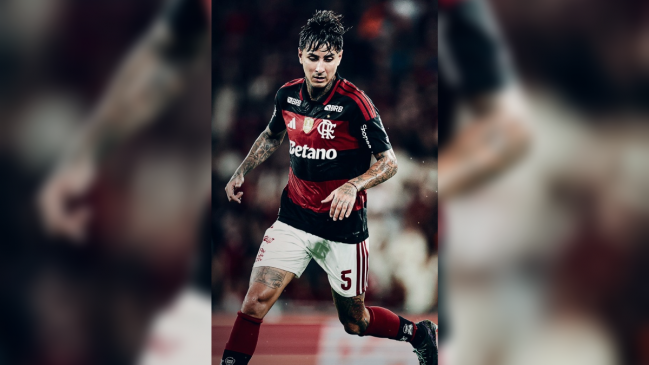 Flamengo de Erick Pulgar rescató un empate ante Internacional por el Brasileirao