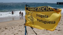 Fragata portuguesa en Algarrobo: ¿Qué playas están abiertas?