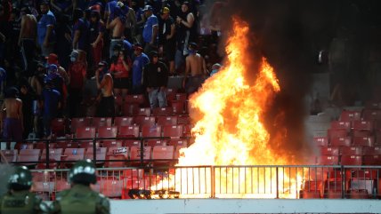 Tribunal de Disciplina determinó castigo a U. de Chile por graves incidentes ante Audax en el Nacional