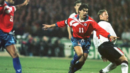  El recordado relato de Ernesto Díaz Correa en el gol de Marcelo Salas en Wembley 
