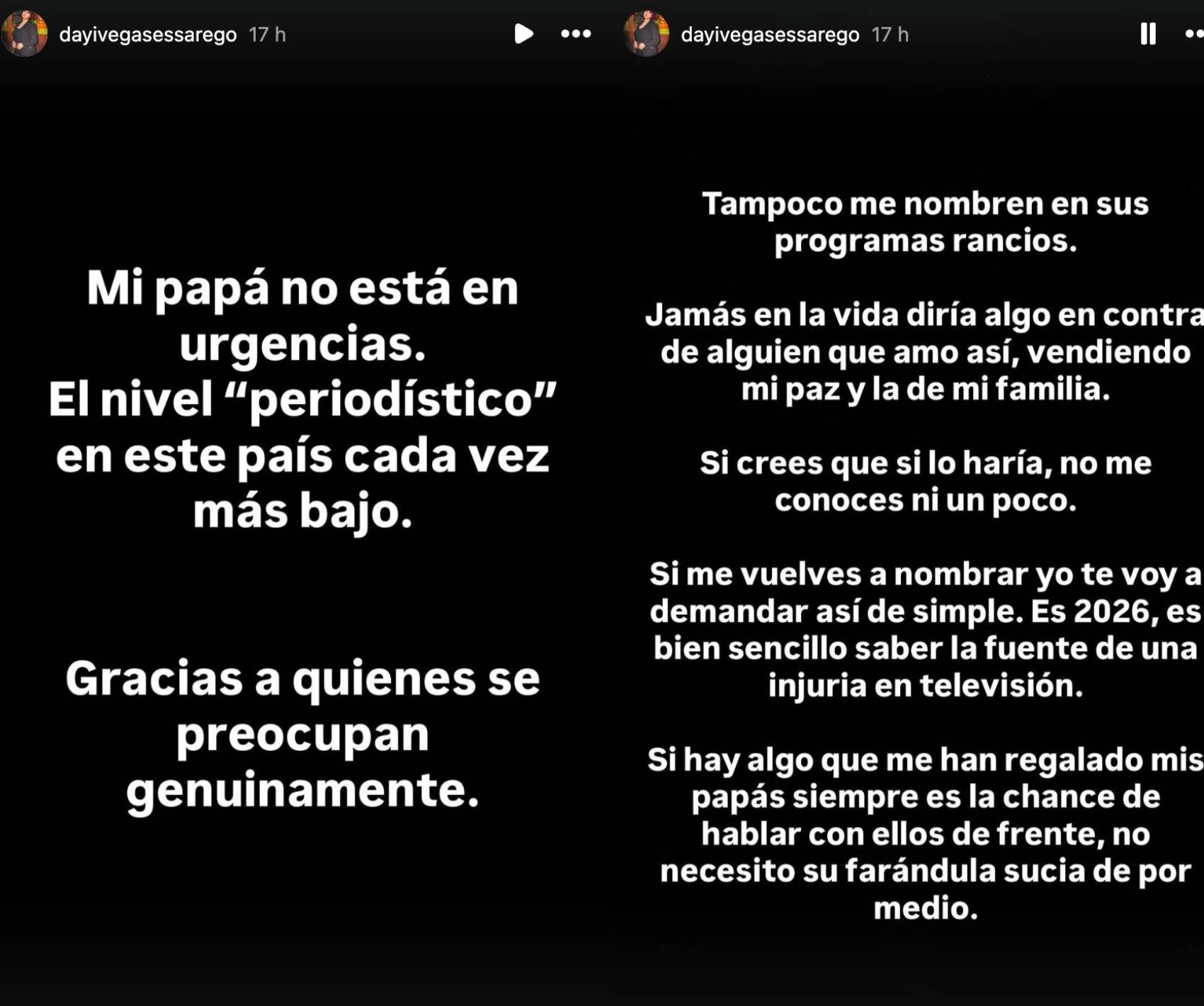 Hija de Américo sale en defensa del cantante y se lanza contra los medios Hija de Américo sale en defensa del cantante y se lanza contra los medios