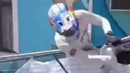   [VIDEO] Tomas Slavik protagonizó fuerte caída en el Valparaíso Cerro Abajo 