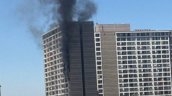 Incendio en un piso 15 obligó a evacuar edificio de Estación Central