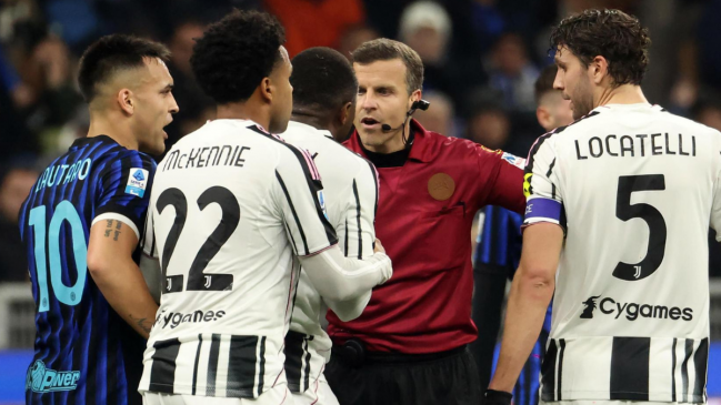 El arbitraje italiano enfrenta una severa crisis tras polémica expulsión en el clásico Inter-Juventus