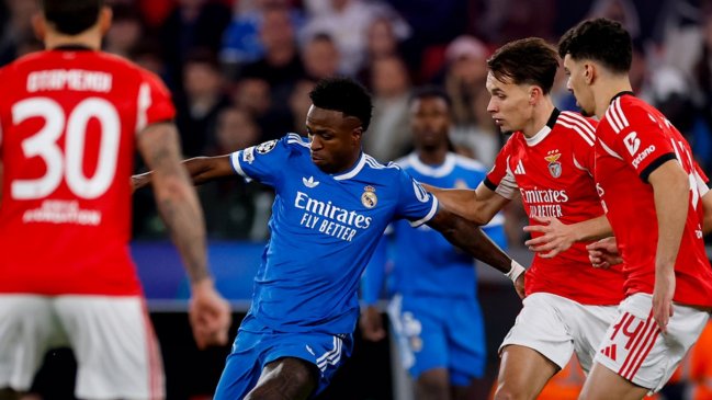 [VIDEO] Vinicius anotó un golazo para Real Madrid y se lo gritó a los hinchas de Benfica