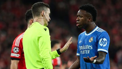 Arbitro activó protocolo contra el racismo tras gol de Vinicius ante Benfica