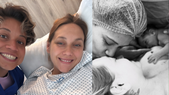 Fernanda Pinilla anunció el nacimiento de Elena, su primera hija con Grace Lazcano