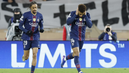   PSG remontó ante Mónaco con doblete de Doué y sueña con el pasaje a octavos de la Champions 