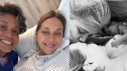   Fernanda Pinilla anunció el nacimiento de Elena, su primera hija con Grace Lazcano 
