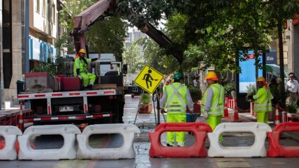 Comenzaron trabajos en calle Bandera para que sea exclusiva de transporte público
