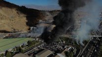 El gigantesco incendio que produjo la explosión en Renca