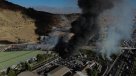 El gigantesco incendio que produjo la explosión en Renca