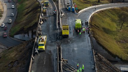 Accidente en Renca: Habilitan dos pistas de calzada hacia el sur