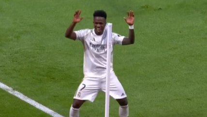   [VIDEO] ¡Con baile incluido! Vinicius desató la alegría de Real Madrid con golazo ante Benfica 