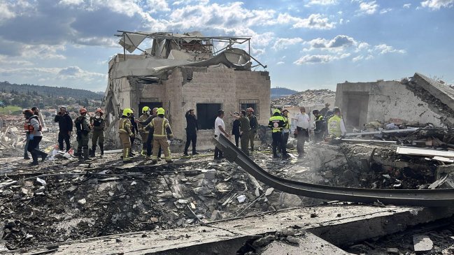 Ataque iraní cerca de Jerusalén dejó a ocho civiles muertos