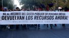 Masiva protesta de comités de vivienda generó congestión en la Alameda