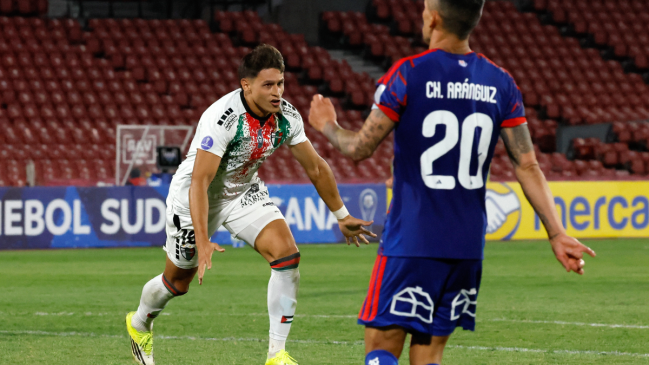 Palestino derribó a la U en la agonía y entró a la fase de grupos de la Copa Sudamericana