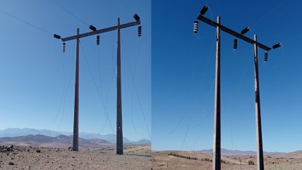 Siete kilómetros de cable de cobre fueron robados en Combarbalá
