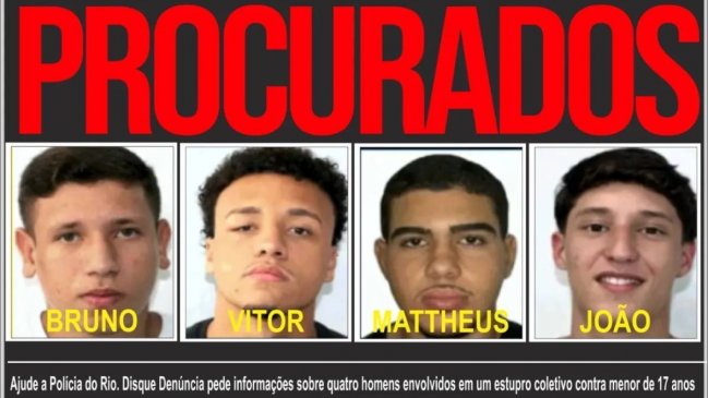 A la cárcel cuatro hombres por violación grupal de una adolescente en Brasil