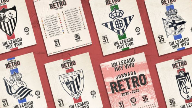 La liga oficializó su primera “jornada” retro con camisetas clásicas