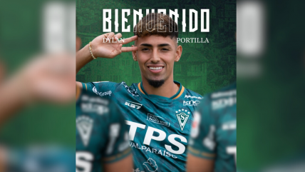   Santiago Wanderers presentó a Dylan Portilla como su nuevo refuerzo 