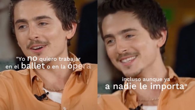 Hasta Chile llegó a su Instagram: Timothée Chalamet recibe críticas por comentarios sobre el ballet y la ópera