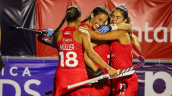 Las Diablas celebraron la clasificación con el título del Premundial ante Australia