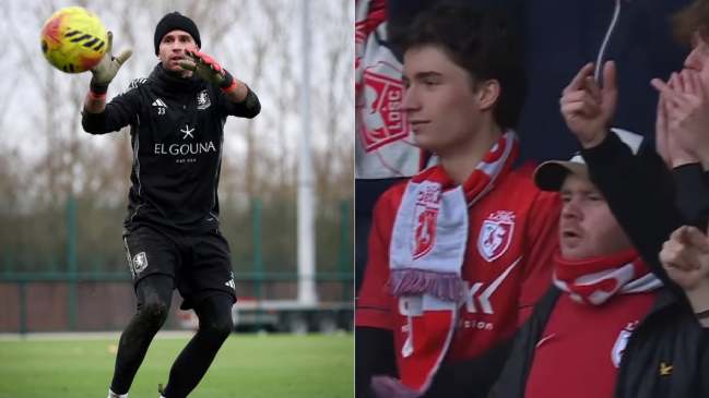 [VIDEO] "Dibu" Martínez tuvo un hostil recibimiento por parte de los hinchas de Lille en la Europa League