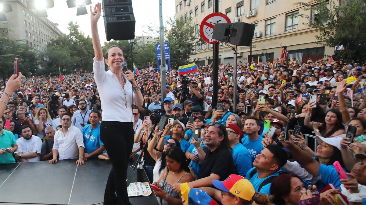 María Corina Machado lideró en Chile su mayor concentración fuera de Venezuela