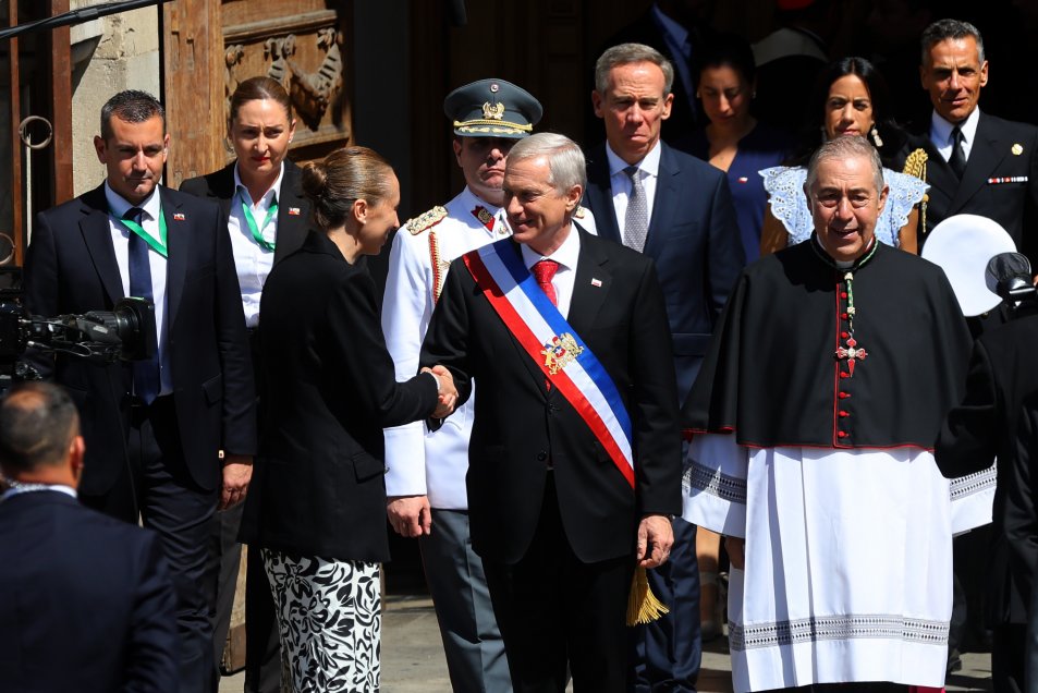 Kast participó en la tradicional Oración Ecunémica, otro de los ritos del cambio de mando