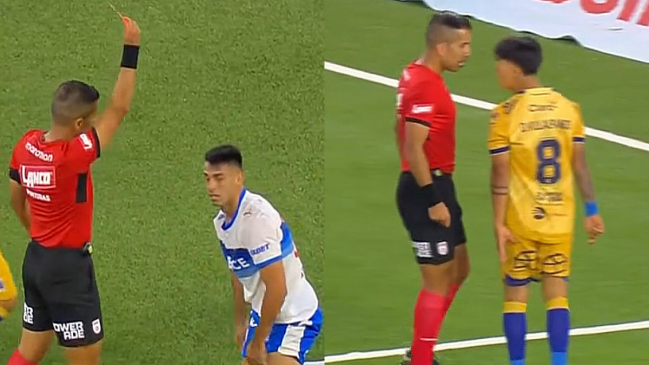   [VIDEO] Las expulsiones de Díaz y Villalpando en el empate de la UC y Everton 