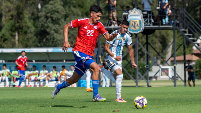 La Roja sub 17 se llevó una paliza ante Argentina en un amistoso previo al Sudamericano
