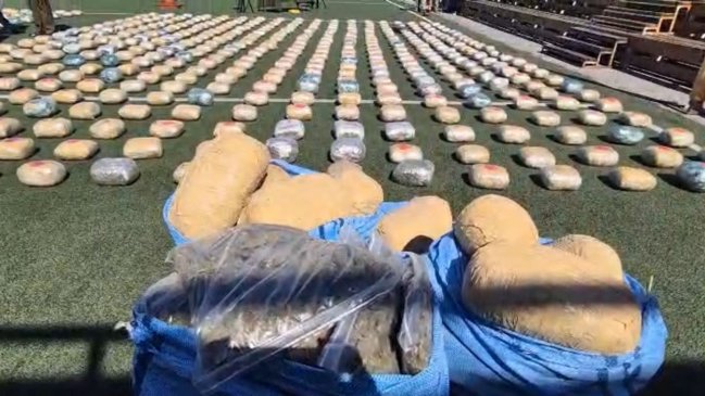 Carabineros incautó más de una tonelada y media de droga en Antofagasta