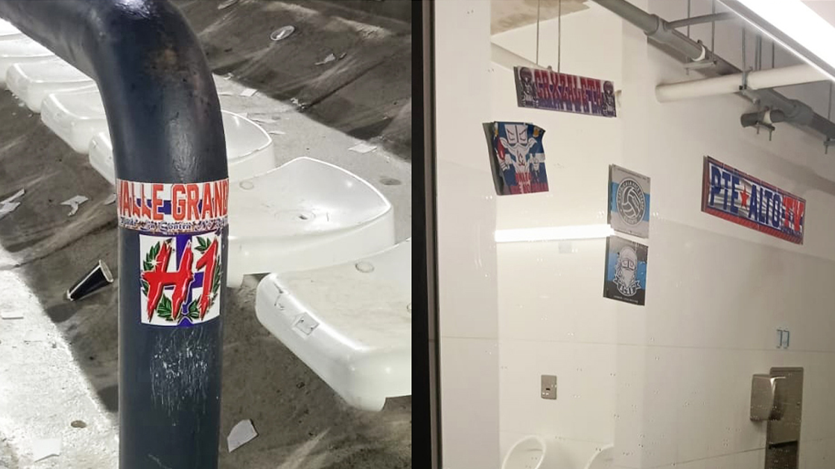 “No pegues stickers”: Universidad Católica hizo un llamado a cuidar el Claro Arena