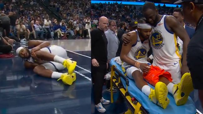 [VIDEO] La escalofriante lesión de rodilla que sufrió jugador de los Warriors en la NBA