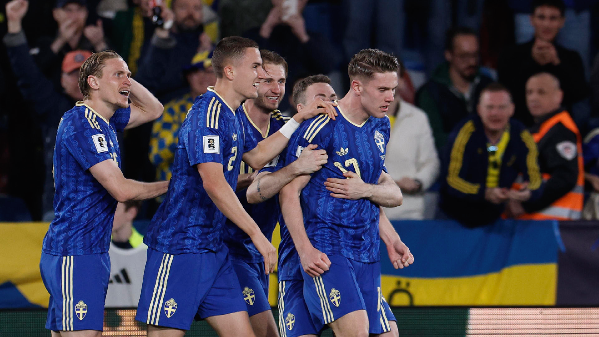 Suecia terminó con el sueño de Ucrania en el repechaje con un triplete de Gyokeres