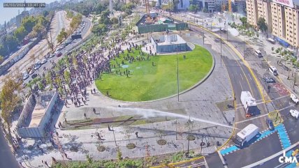 Incidentes en la marcha estudiantil: Llegaron hasta Plaza Italia