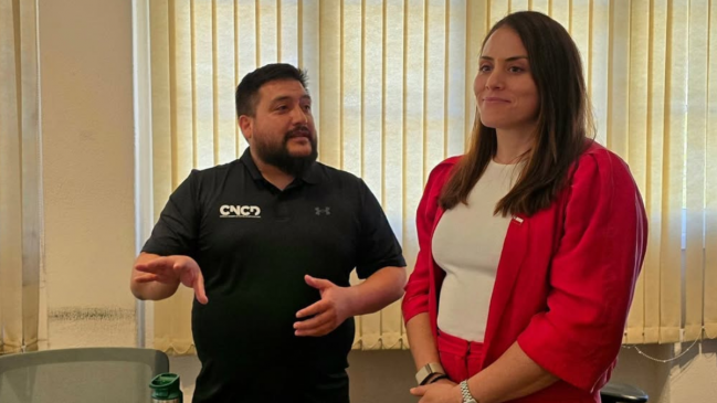 Natalia Duco visitó las dependencias de la Comision Nacional del Control de Dopaje