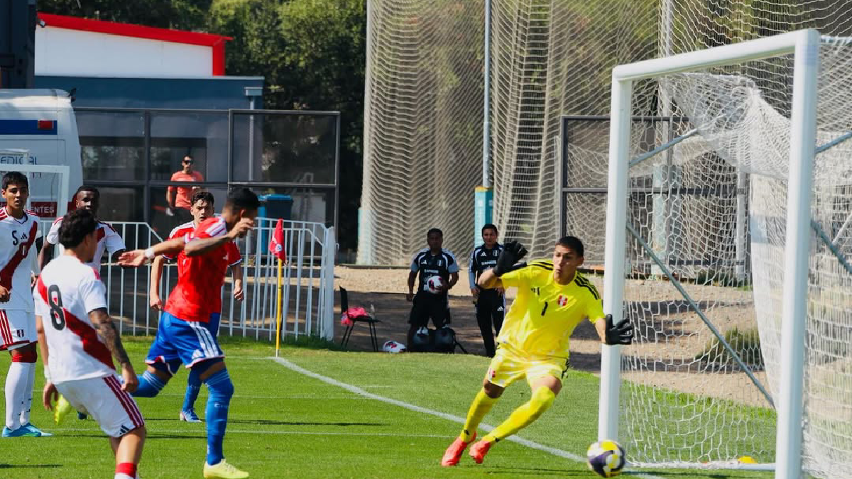 La Roja sub 20 igualó en su segundo amistoso ante Perú