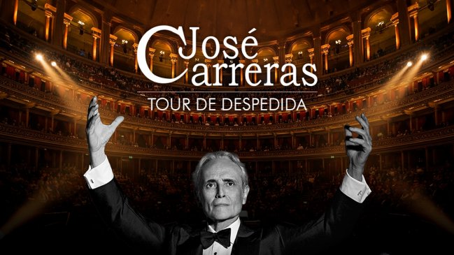 José Carreras se despide de Chile: fecha y entradas