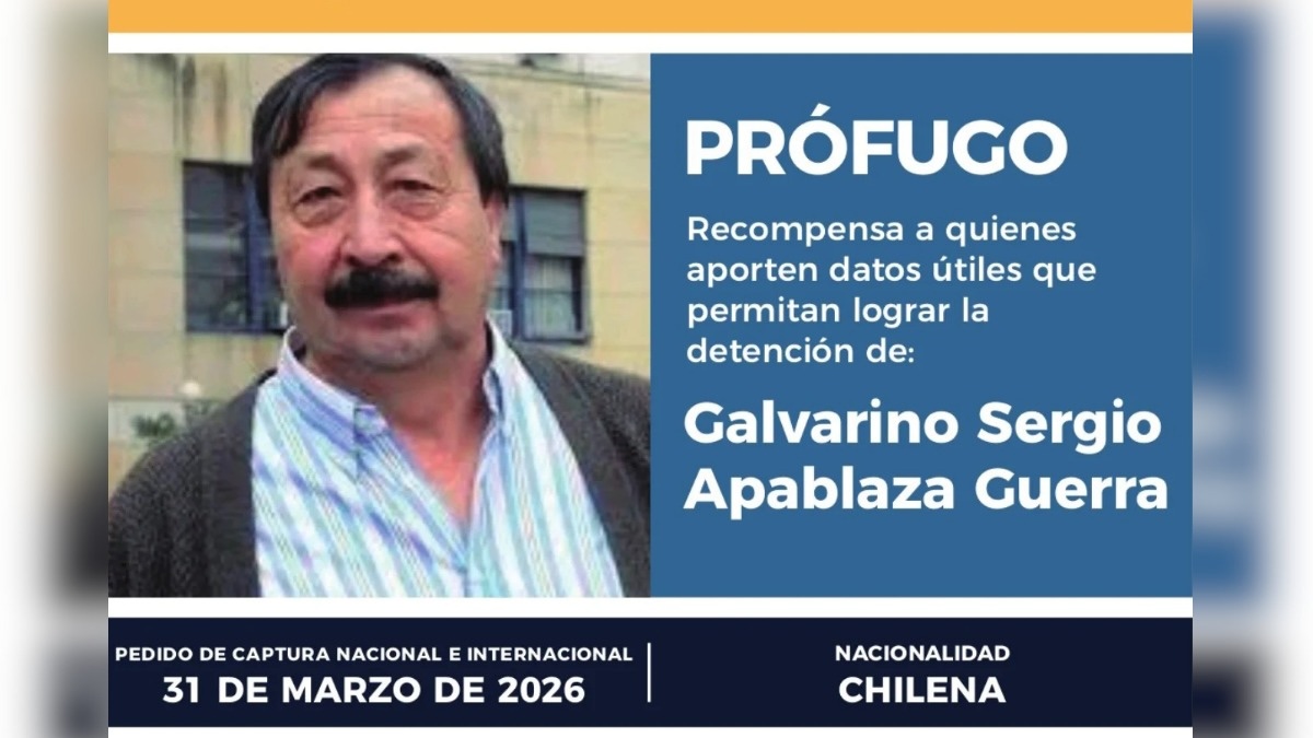 Argentina ofrece recompensa por información sobre Galvarino Apablaza