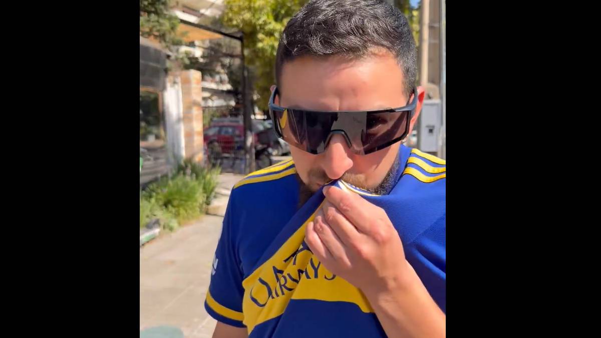 "Hincha y amante de Boca": Fanáticos chilenos del cuadro xeneize llamaron la atención