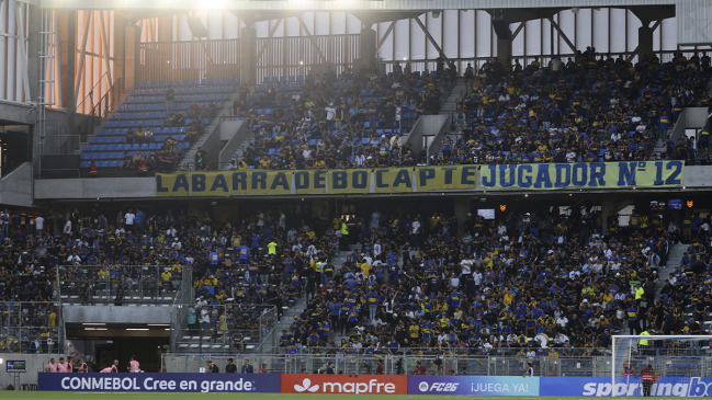 [VIDEO] La 12 repletó su zona en el Claro Arena en la previa del cruce entre la UC y Boca