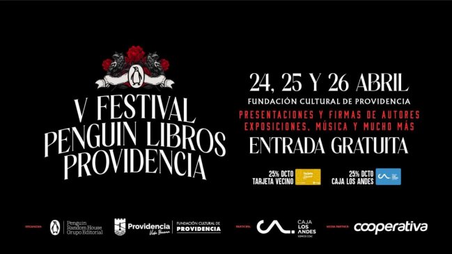 Literatura con entrada gratuita: Providencia recibe al V Festival Penguin