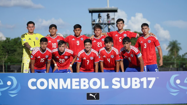 La Roja sub 17 se enfrenta a Paraguay en la cuarta fecha del Sudamericano