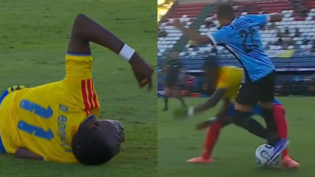 [VIDEO] Jugador de Colombia sufrió dolorosa lesión ante Uruguay en el Sudamericano Sub 17