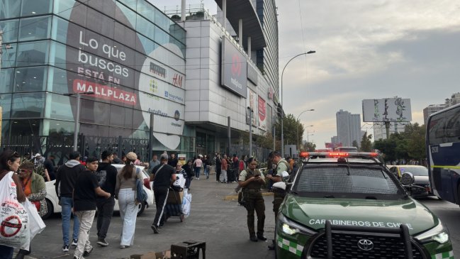 Tiroteo dejó un herido en cercanías del Mall Plaza Alameda