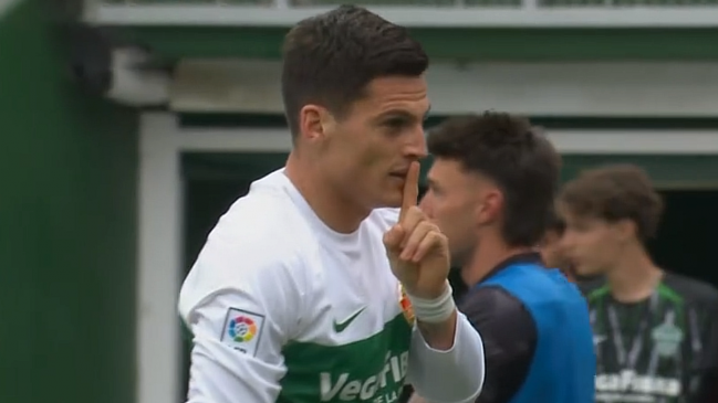 Lucas Cepeda marcó su primer gol con Elche y puso la ventaja frente a Valencia