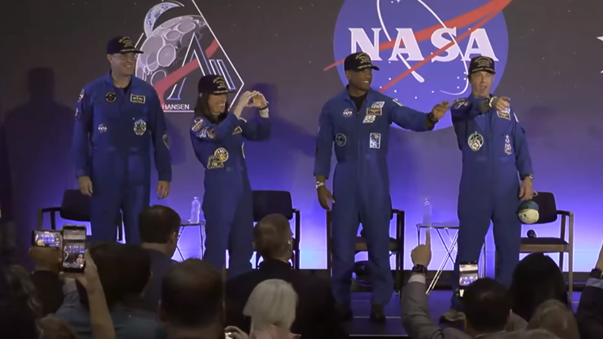 Los héroes de Artemis II emocionan en su primera aparición pública tras volver de la Luna